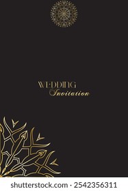 Mandala Wedding card design or invitation