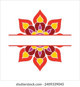 Mandala Wedding Ornament Vector Design