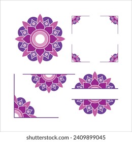 Mandala Wedding Ornament Vector Design