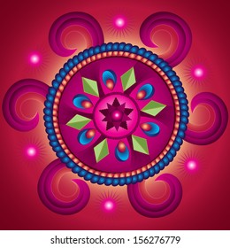 Mandala Wheel of Fortune