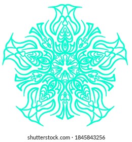 mandala which has a unique motif so that it looks more attractive and is combined with blue so it is more beautiful.
