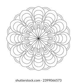 Mandala Whimsical Weaves colouring book page for KDP book interior. Peaceful Petals, Ability to Relax, Brain Experiences, Harmonious Haven, Peaceful Portraits, Blossoming Beauty mandala design.