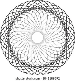 mandala whirligig decoration curve abstract shape art