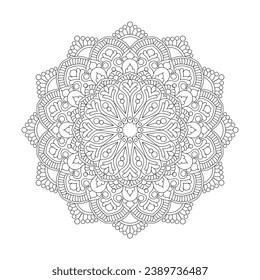 Mandala Whirlwind of Color coloring book page for kdp book interior. Peaceful Petals, Ability to Relax, Brain Experiences, Harmonious Haven, Peaceful Portraits, Blossoming Beauty mandala design.