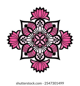 Mandala Whirlwind of Color coloring book page. Easy Mandala Coloring Book Pages for Adults to Relax, Experiences Give Relief. Resizeable Vector File