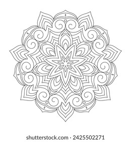 Mandala. Zentangle inspirado zen doodle ilustración con adornos tribales boho chic. Fondo de Mandala. Ilustración ornamental oriental.