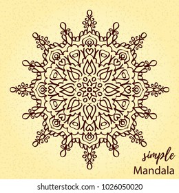 Mandala zentangle vector illustration