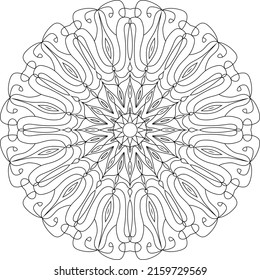 Mandalaart painting colorful wall mandala