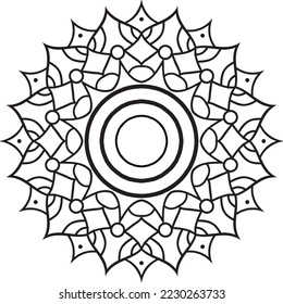 Mandala, diseño de obras de arte vectorial de Mandala, vector