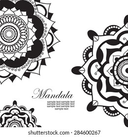 Mandala.Pagan symbol. Schematic representation of the sacred