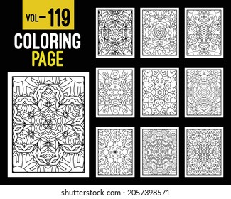 Mandalas Adult Coloring Book. Oriental pattern, vector illustration. Floral, Islam, Arabic, Indian, turkish, pakistan, chinese, mystic, ottoman motifs. Coloring book page mandala, kdp Interior