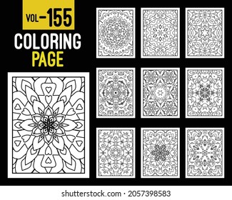 Mandalas Adult Coloring Book. Oriental pattern, vector illustration. Floral, Islam, Arabic, Indian, turkish, pakistan, chinese, mystic, ottoman motifs. Coloring book page mandala, kdp Interior