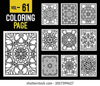 Mandalas Adult Coloring Book. Oriental pattern, vector illustration. Islam, Arabic, Indian, turkish, pakistan, chinese, mystic, ottoman motifs. Coloring book page mandala, kdp Interior