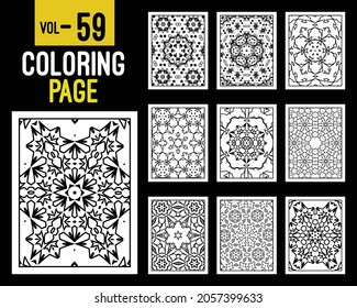 Mandalas Adult Coloring Book. Oriental pattern, vector illustration. Islam, Arabic, Indian, turkish, pakistan, chinese, mystic, ottoman motifs. Coloring book page mandala, kdp Interior