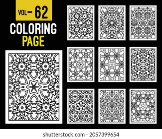 Mandalas Adult Coloring Book. Oriental pattern, vector illustration. Islam, Arabic, Indian, turkish, pakistan, chinese, mystic, ottoman motifs. Coloring book page mandala, kdp Interior