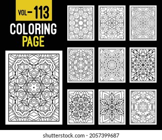 Mandalas Adult Coloring Book. Oriental pattern, vector illustration. Islam, Arabic, Indian, turkish, pakistan, chinese, mystic, ottoman motifs. Coloring book page mandala, kdp Interior