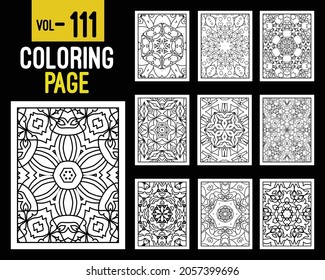 Mandalas Adult Coloring Book. Oriental pattern, vector illustration. Islam, Arabic, Indian, turkish, pakistan, chinese, mystic, ottoman motifs. Coloring book page mandala, kdp Interior