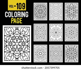 Mandalas Adult Coloring Book. Oriental pattern, vector illustration. Islam, Arabic, Indian, turkish, pakistan, chinese, mystic, ottoman motifs. Coloring book page mandala, kdp Interior