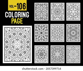 Mandalas Adult Coloring Book. Oriental pattern, vector illustration. Islam, Arabic, Indian, turkish, pakistan, chinese, mystic, ottoman motifs. Coloring book page mandala, kdp Interior