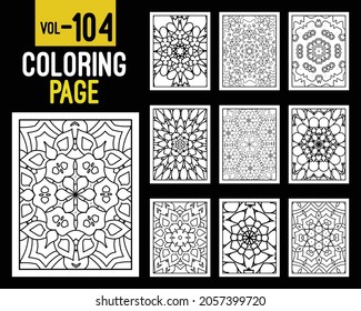 Mandalas Adult Coloring Book. Oriental pattern, vector illustration. Islam, Arabic, Indian, turkish, pakistan, chinese, mystic, ottoman motifs. Coloring book page mandala, kdp Interior