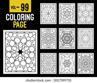 Mandalas Adult Coloring Book. Oriental pattern, vector illustration. Islam, Arabic, Indian, turkish, pakistan, chinese, mystic, ottoman motifs. Coloring book page mandala, kdp Interior