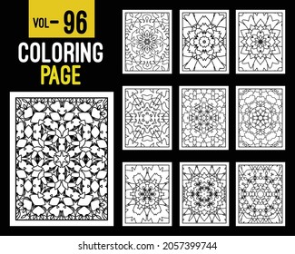 Mandalas Adult Coloring Book. Oriental pattern, vector illustration. Islam, Arabic, Indian, turkish, pakistan, chinese, mystic, ottoman motifs. Coloring book page mandala, kdp Interior