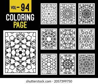 Mandalas Adult Coloring Book. Oriental pattern, vector illustration. Islam, Arabic, Indian, turkish, pakistan, chinese, mystic, ottoman motifs. Coloring book page mandala, kdp Interior