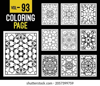 Mandalas Adult Coloring Book. Oriental pattern, vector illustration. Islam, Arabic, Indian, turkish, pakistan, chinese, mystic, ottoman motifs. Coloring book page mandala, kdp Interior