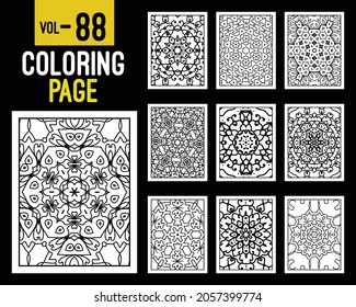 Mandalas Adult Coloring Book. Oriental pattern, vector illustration. Islam, Arabic, Indian, turkish, pakistan, chinese, mystic, ottoman motifs. Coloring book page mandala, kdp Interior