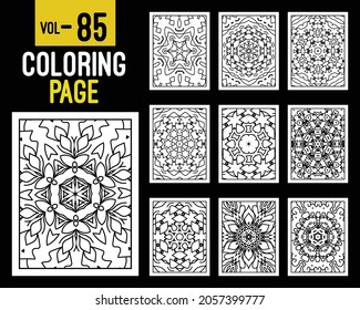 Mandalas Adult Coloring Book. Oriental pattern, vector illustration. Islam, Arabic, Indian, turkish, pakistan, chinese, mystic, ottoman motifs. Coloring book page mandala, kdp Interior