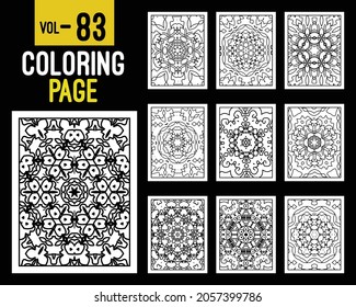 Mandalas Adult Coloring Book. Oriental pattern, vector illustration. Islam, Arabic, Indian, turkish, pakistan, chinese, mystic, ottoman motifs. Coloring book page mandala, kdp Interior