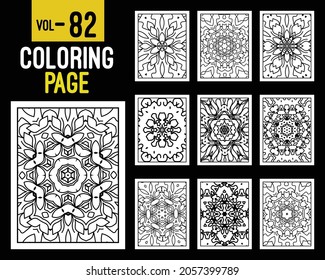 Mandalas Adult Coloring Book. Oriental pattern, vector illustration. Islam, Arabic, Indian, turkish, pakistan, chinese, mystic, ottoman motifs. Coloring book page mandala, kdp Interior