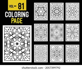 Mandalas Adult Coloring Book. Oriental pattern, vector illustration. Islam, Arabic, Indian, turkish, pakistan, chinese, mystic, ottoman motifs. Coloring book page mandala, kdp Interior