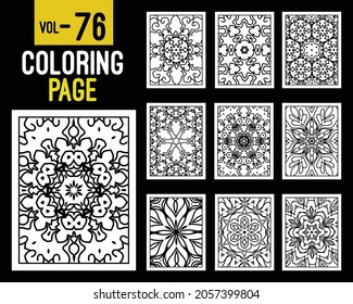 Mandalas Adult Coloring Book. Oriental pattern, vector illustration. Islam, Arabic, Indian, turkish, pakistan, chinese, mystic, ottoman motifs. Coloring book page mandala, kdp Interior