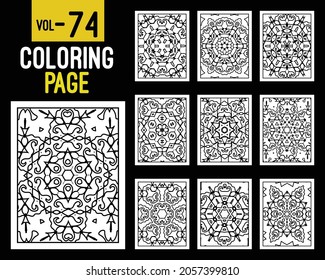 Mandalas Adult Coloring Book. Oriental pattern, vector illustration. Islam, Arabic, Indian, turkish, pakistan, chinese, mystic, ottoman motifs. Coloring book page mandala, kdp Interior