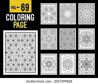 Mandalas Adult Coloring Book. Oriental pattern, vector illustration. Islam, Arabic, Indian, turkish, pakistan, chinese, mystic, ottoman motifs. Coloring book page mandala, kdp Interior