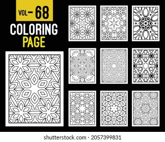 Mandalas Adult Coloring Book. Oriental pattern, vector illustration. Islam, Arabic, Indian, turkish, pakistan, chinese, mystic, ottoman motifs. Coloring book page mandala, kdp Interior