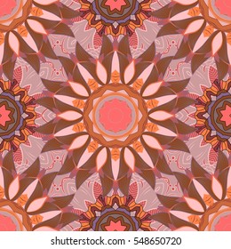 Mandalas background. Colorful elements. Vector illustration texture.