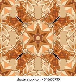 Mandalas background. Colorful elements. Vector illustration texture.