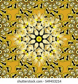 Mandalas background. Colorful elements. Vector illustration texture.