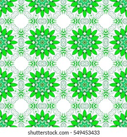 Mandalas background. Colorful elements. Vector illustration texture.