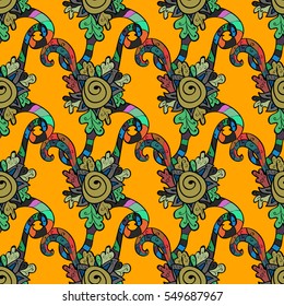 Mandalas background. Colorful elements. Vector illustration texture.