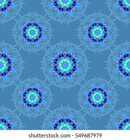 Mandalas background. Colorful elements. Vector illustration texture.