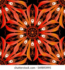 Mandalas background. Colorful elements. Vector illustration texture.