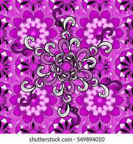 Mandalas background. Colorful elements. Vector illustration texture.