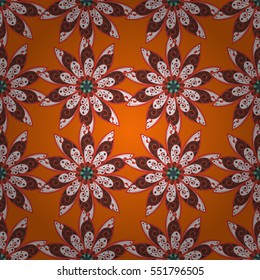 Mandalas background. Colorful elements. Vector illustration texture. Radial gradient shadow.