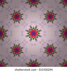 Mandalas background. Colorful elements. Vector illustration texture. Radial gradient shape.