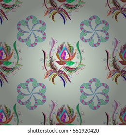 Mandalas background. Colorful elements. Vector illustration texture. Radial gradient shape.