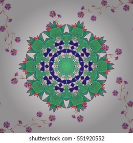 Mandalas background. Colorful elements. Vector illustration texture. Radial gradient shape.