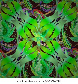 Mandalas background. Colorful elements. vector illustration texture. Radial gradient shape.